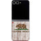 California Flag Dark Wood Galaxy Z Flip6 Skin